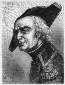 Portret generała Luca Simeona Auguste Dagoberta (1736-1794). Grawer z 1866 r. w „Histoire de la Revolution francaise” Adolphe Thiers. Prywatna kolekcja. autorstwa Anonymous Anonymous
