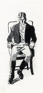 Portret Heathcliff personnage du roman „Wichrowe Wzgórza” autorstwa Emily Bronte (1818-1848) (rysunek) autorstwa Anonymous Anonymous
