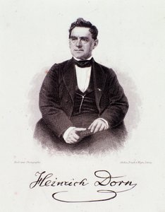 Portret Heinricha Dorna (1804-1892) Niemiecki dyrygent, kompozytor i dziennikarz XIX wieku. Prywatna kolekcja mediolańska autorstwa Anonymous Anonymous