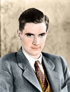 Portret Howarda Robarda Hughesa z 1934 roku. Amerykański przemysłowiec i producent. 1905 - 1976. autorstwa Anonymous Anonymous