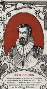 Portret Jeana Goujona (1510-1567), francuskiego rzeźbiarza i architekta. Rycina z 1914 r. Ze zbiorów prywatnych. autorstwa Anonymous Anonymous