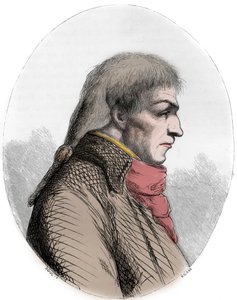Portret Josepha Le Bona (1765-95) Francuski polityk - Portret Guislaina Francois Josepha Le Bona (1765-1795), francuskiego rewolucjonisty - Grawerowanie z 1863 r. w „Czerwonej księdze - Histoire De L