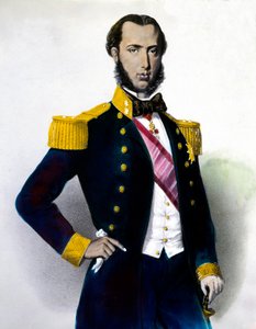 Portret Maksymiliana I (Ferdynanda Maksymiliana Józefa, księcia cesarskiego i arcyksięcia Austrii, królewskiego księcia Węgier i Cyganerii), cesarza Meksyku (1832-1867) Rycina z XIX wieku. Prywatna kolekcja autorstwa Anonymous Anonymous