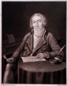 Portret Nicolasa Marie Dalayraca (1753-1809) angielskiego kompozytora Grawerowanie. 19 wiek. Prywatna kolekcja autorstwa Anonymous Anonymous