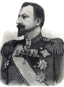 Portret księcia Ferdynanda I (1861-1948) Bułgarii. Grawer w „”Le Peute Parisien”” autorstwa Anonymous Anonymous