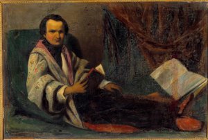 Portret Victora Hugo (1802-1885) Anonimowy obraz. 19 wiek. Słońce 0,66x0,98 m² autorstwa Anonymous Anonymous