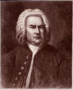 Portret niemieckiego kompozytora Johanna Sebastiana Bacha (Rycina. XIX w.) autorstwa Anonymous Anonymous