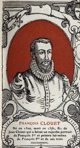 Portret francuskiego malarza Francois Cloueta (1510-1572) Rycina z 1914 roku. autorstwa Anonymous Anonymous