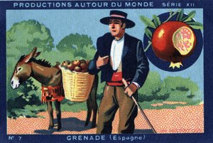 Produkcje na całym świecie: Granada w Hiszpanii. Chromolitografia z 1933 roku w „Albumie Josepha-Milliata”” autorstwa Anonymous Anonymous