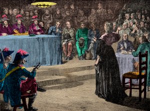 Królowa Maria Antonina przed Sądem Rewolucyjnym 4 października autorstwa Anonymous Anonymous