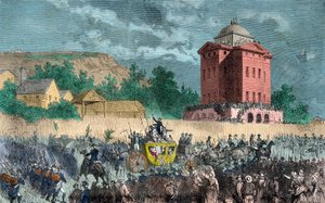 Powrót Varennesa, rodziny królewskiej sprowadzonej do Paryża 25 czerwca 1791, rycina, kolekcja prywatna autorstwa Anonymous Anonymous