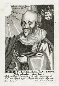 Robert Fludd (1574-1637) (Robertus de Waves), Anonim. Akwaforta, rozmiar: 15,5x10,2 autorstwa Anonymous Anonymous