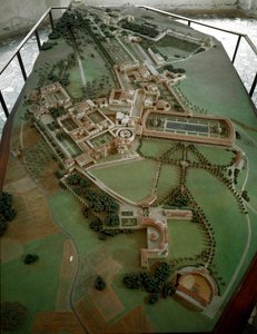 Sztuka rzymska: zredukowany model Villa Adriana (Hadrian) autorstwa Anonymous Anonymous