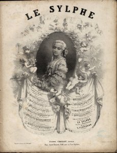 Nuty do opery-komiki „Le Sylphe” w 2 aktach, teksty M. de Saint-Georges, muzyka M. Louis Clapisson 1808-1866 Ze zbiorów prywatnych. autorstwa Anonymous Anonymous