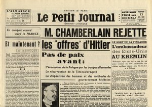 DZIENNIK SMITTLE PIĄTEK 13 PAŹDZIERNIKA 1939 Neville CHAMBERLAIN (1869-1940) ODRZUCENIE ofert Adolfa Hitlera autorstwa Anonymous Anonymous