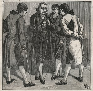 Test fałszywego diamentu z Bresilii, wykonany przez brytyjskiego mineraloga Johna Mawe (1764-1829). Grawer z 1885 roku w „Les arts et metiers illustres” Adolphe BITARD. autorstwa Anonymous Anonymous