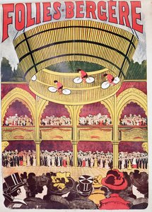 Folies-Bergere, kabaretowa sala muzyczna autorstwa Anonymous Anonymous