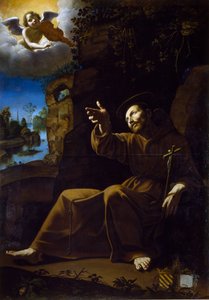 Wizja św. Franciszka (obraz) autorstwa Anonymous Anonymous