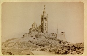 Miasto Marsylia i okolice około 1885 -1890: Notre Dame de la garde, kolekcja prywatna autorstwa Anonymous Anonymous