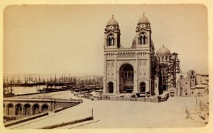 Marsylia i okolice ok. 1885 -1890: budowa katedry, zbiory prywatne autorstwa Anonymous Anonymous