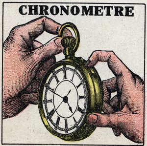 Czas: chronometr. Anonimowa ilustracja z 1925 r. Ze zbiorów prywatnych. autorstwa Anonymous Anonymous