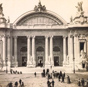 Ekspozycja uniwersalna 1900 - Exposition Universelle de 1900 w Paryżu: Wejście do Grand Palais - kolekcja prywatna autorstwa Anonymous Anonymous