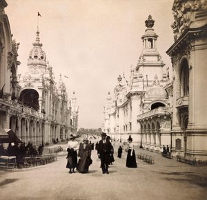 Ekspozycja uniwersalna 1900 - Exposition Universelle de 1900 w Paryżu: Esplanade des Invalides - kolekcja prywatna autorstwa Anonymous Anonymous