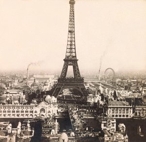 Ekspozycja uniwersalna 1900 - Exposition Universelle de 1900 w Paryżu: Panorama Pól Marsowych - kolekcja prywatna autorstwa Anonymous Anonymous