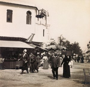 Wystawa Powszechna 1900 - Wystawa Powszechna 1900 w Paryżu: Ulica Kairu - kolekcja prywatna autorstwa Anonymous Anonymous