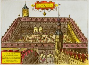 Widok Giełdy Papierów Wartościowych w Antwerpii, założonej w 1531 r., Kolekcja Privee autorstwa Anonymous Anonymous