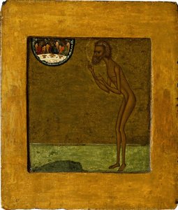 Bazyli Błogosławiony, koniec XVI wieku. autorstwa Anonymous Russian icon painter