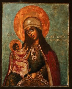 Matka Boża Siloam, lata 1710 autorstwa Anonymous Russian icon painter
