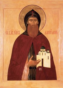 Święty Daniel z Moskwy autorstwa Anonymous Russian icon painter