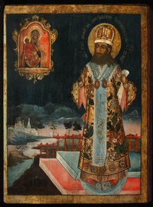 Św. Dymitr, metropolita rostowski, 1771 r. autorstwa Anonymous Russian icon painter