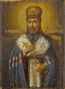 Św. Innocenty, biskup Irkucka, XIX w. autorstwa Anonymous Russian icon painter