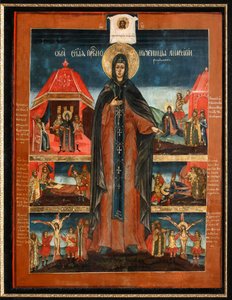 Św. Męczennik Anastazja, druga połowa XVIII wieku. autorstwa Anonymous Russian icon painter