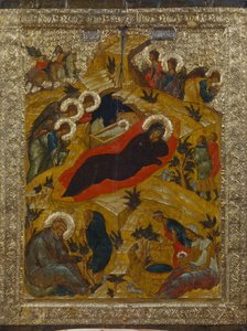 Narodzenia Pańskiego, 1497 autorstwa Anonymous Russian icon painter