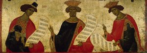 Prorocy Daniel, Dawid i Salomon, około. 1497 autorstwa Anonymous Russian icon painter
