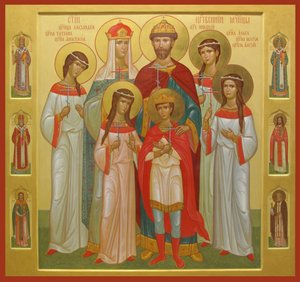 Zabita rodzina cara Mikołaja II, 2004-2007 autorstwa Anonymous Russian icon painter