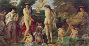 niemiecki: Das Urteil des Paris Sąd nad Paryżem autorstwa Anselm Feuerbach
