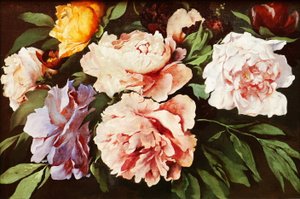 Piwonie autorstwa Anselm Feuerbach