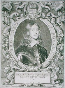Ferdynand IV, z „Portraits des Hommes Illustres”, sztychowanej przez Petrusa de Iode, wydana w 1706 r. (grafika) autorstwa Anselmus van (after) Hulle