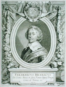 Fryderyk Henryk (1584-1647) hrabia Nassau-Dillenburg, z "Portraits des Hommes Illustres", wyd. 1706 (rycina)