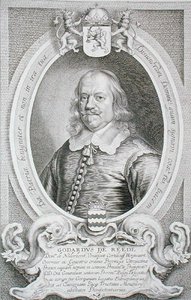 Godart van Reede (1588-1648) z „Portretów wybitnych ludzi”, sztychowanych przez Cornelisa Galle, wydana w 1706 r. (grafika) autorstwa Anselmus van (after) Hulle