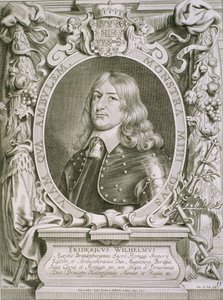 Fryderyk Wilhelm (1620-88), elektor brandenburski, z "Portretów ludzi wybitnych", rycina Petrusa de Iode, wydana w 1706 r.