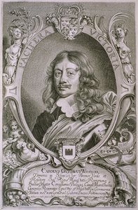 Karl Gustav Wrangel (1603-73) z „Portretów wybitnych ludzi”, sztychowanej przez Petrusa de Iode, wydana w 1706 r.