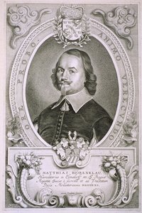 Matthias Mylonius Biorenklou (1607–71) z „Portretów wybitnych mężczyzn”, wydana w 1706 r. autorstwa Anselmus van Hulle