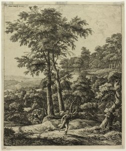 Apollo i Daphne autorstwa Anthonie Waterloo