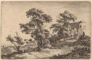 Domek na wzgórzu autorstwa Anthonie Waterloo