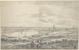 Widok na Rhenen autorstwa Anthonie Waterloo